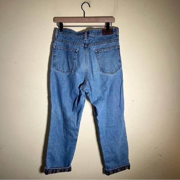 L.L. BEAN Relaxed Fit flannel line jeans 32x30 - Picture 5 of 5